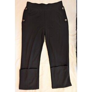 Women's Peck & Peck Dress Pants Black Small